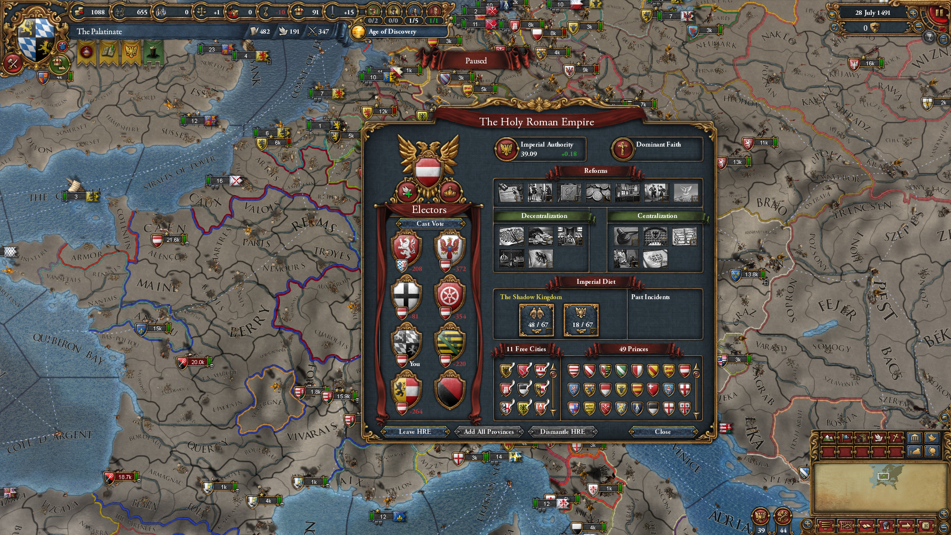 Europa Universalis IV Emperor DLC